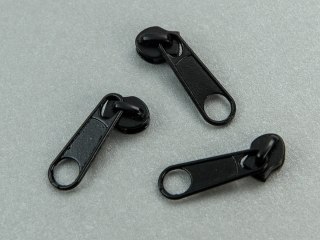 Suwak nonlock #3 metalowy czarny - 100 szt