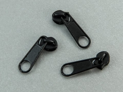 Suwak nonlock #3 metalowy czarny - 100 szt