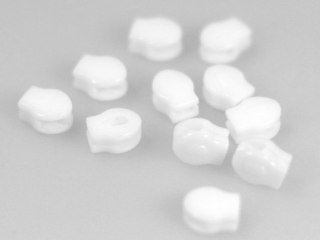 Suwak nonlock #3 plastikowy biały - 100 szt