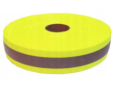Taśma odblaskowa fluorescencyjna 5 cm żółta