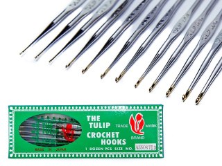 Zestaw szydełek metalowych tulip