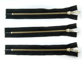 Zamek metalowy 16 cm #3 mosiądz nierozdzielczy