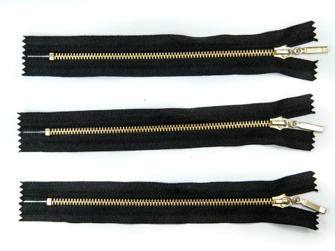 Zamek metalowy 16 cm #3 mosiądz nierozdzielczy