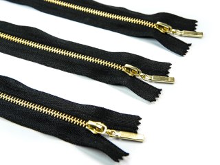 Zamek metalowy 16 cm #3 mosiądz nierozdzielczy