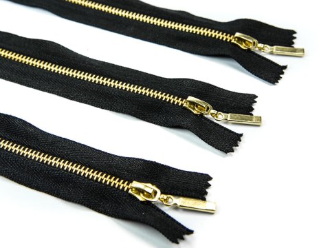 Zamek metalowy 16 cm #3 mosiądz nierozdzielczy