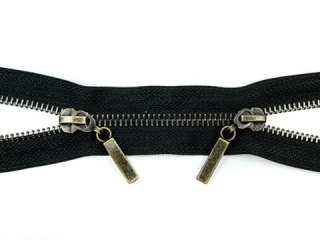 Zamek metalowy dwusuwakowy 85cm